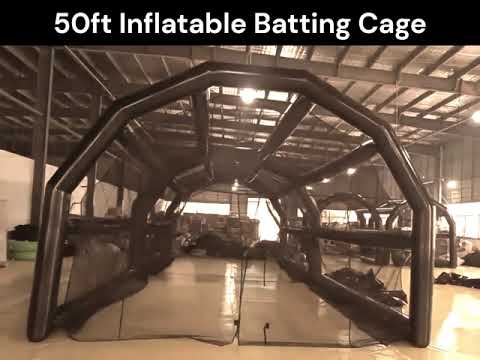50ft Inflatable Batting Cage For Sale
